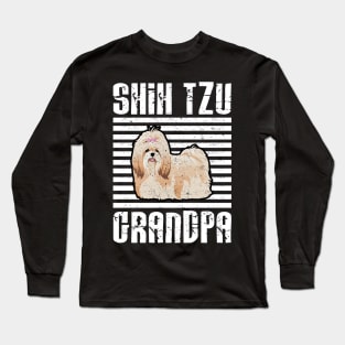 Shih Tzu Grandpa Proud Dogs Long Sleeve T-Shirt